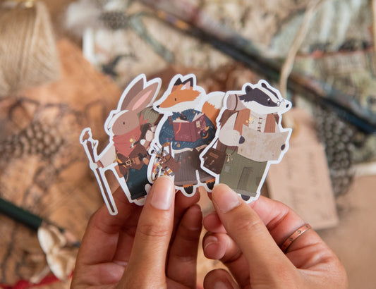 ADVENTURER RABBIT DIE CUT STICKER