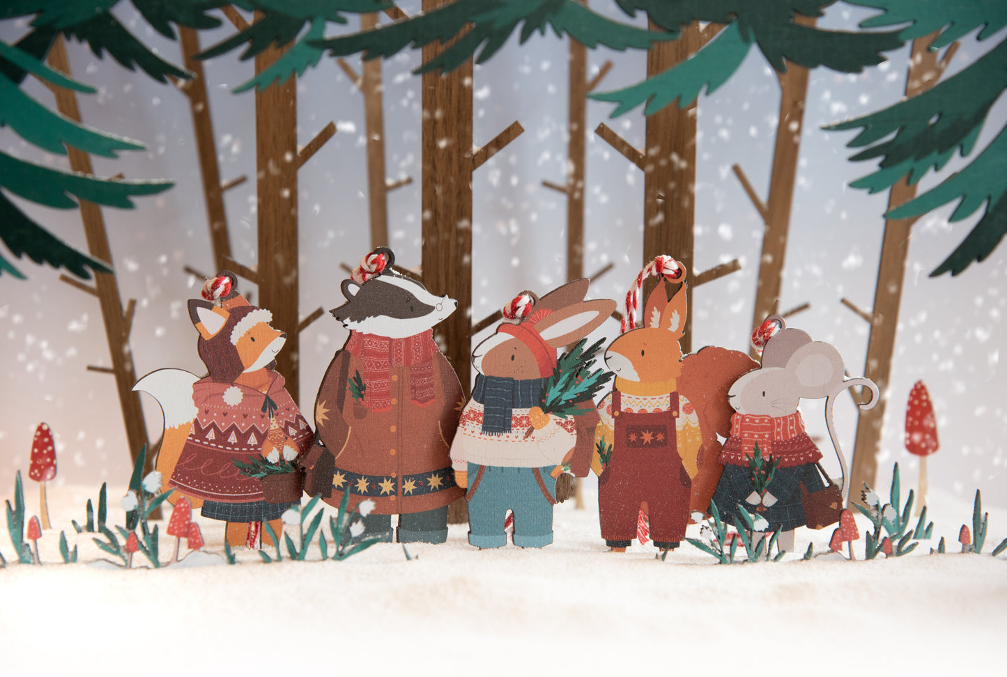 WHOLESALE - CHAPS CHRISTMAS DECORATION - PACK OF 5