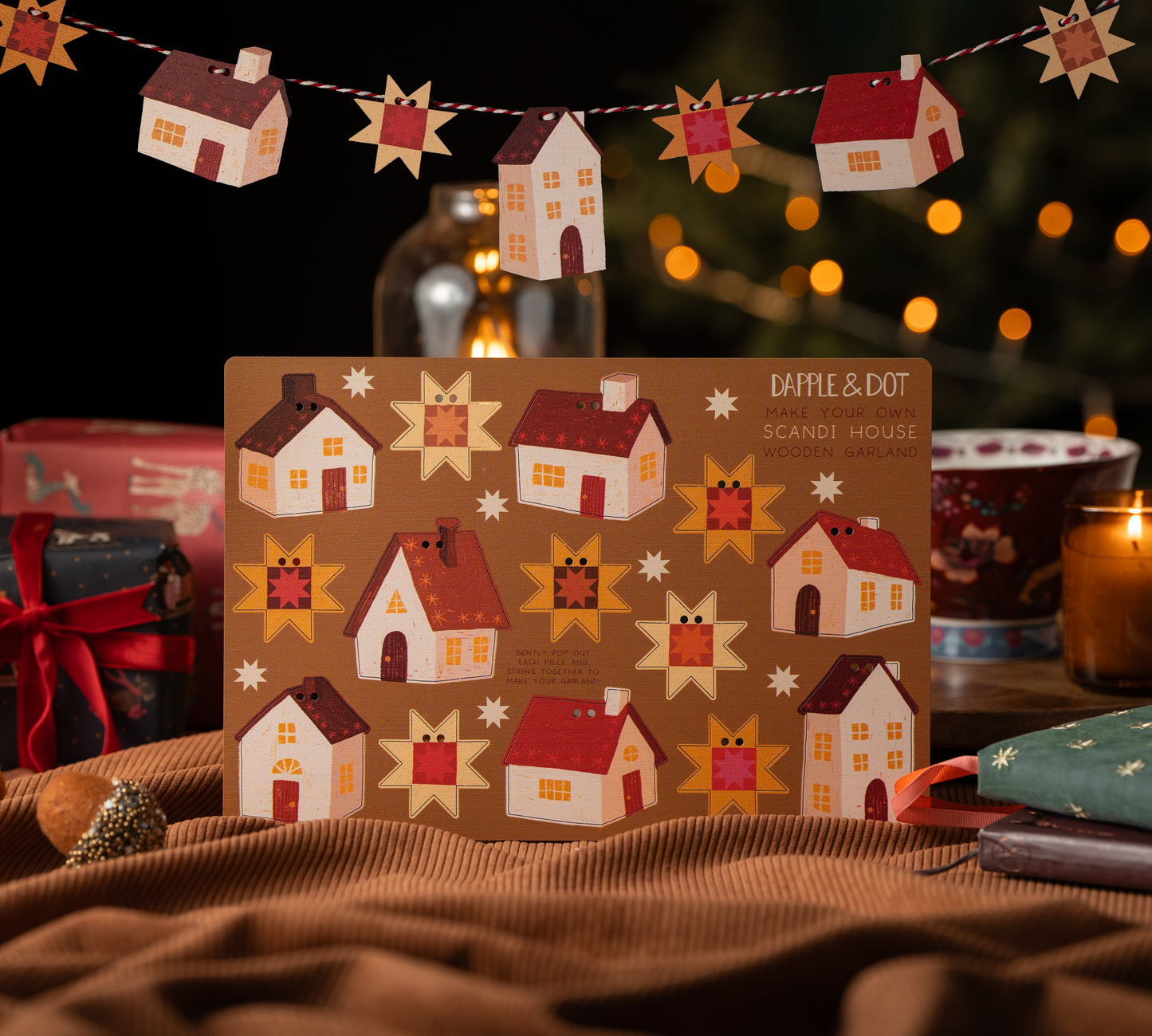 MAKE YOUR OWN SCANDI HOUSE POP OUT GARLAND