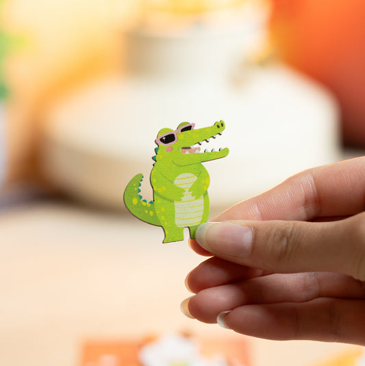 ANTI ANXIETY ALLIGATOR PIN/MAGNET