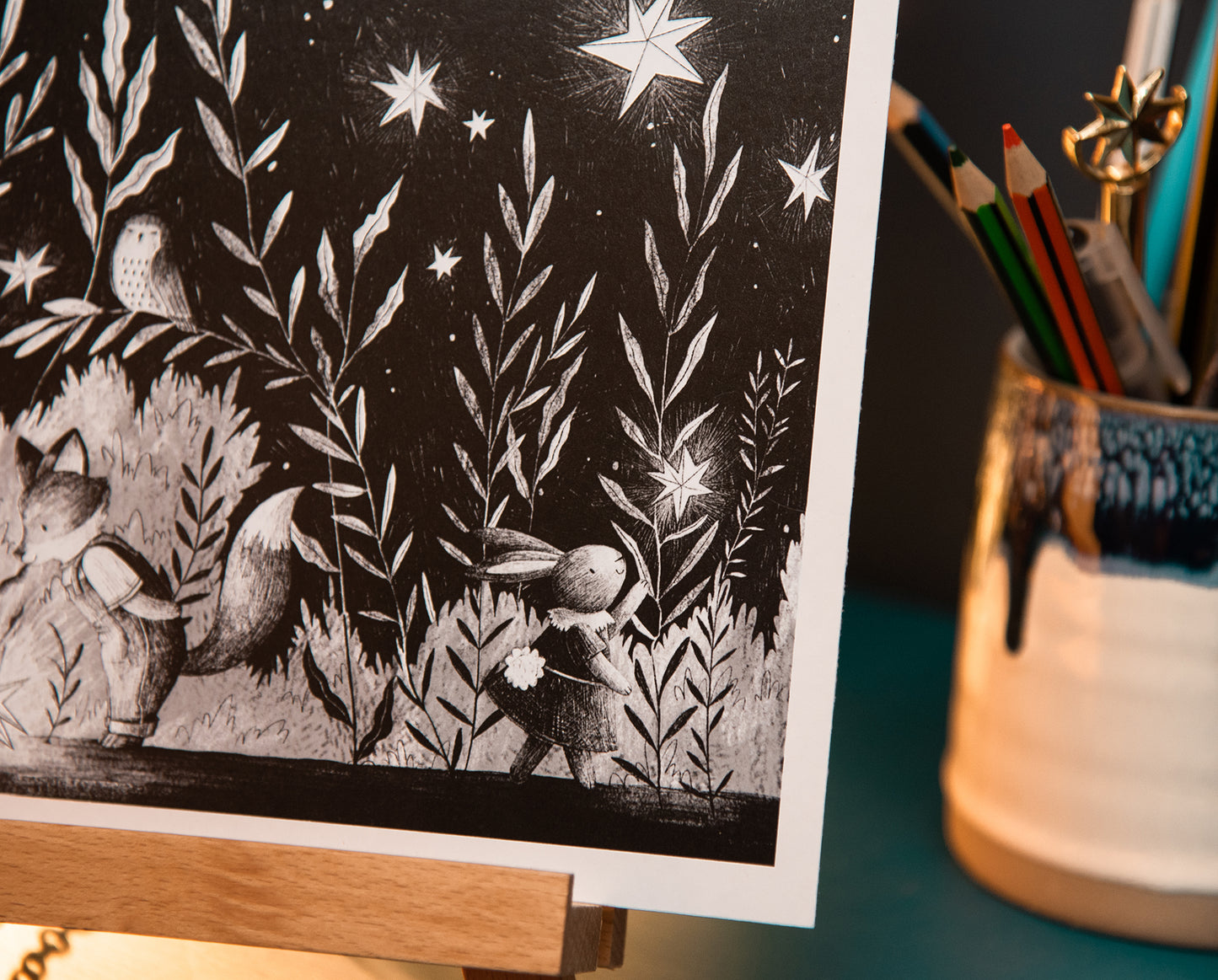 FALLEN STAR A4 OR A5 ART PRINT
