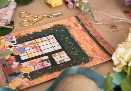 BUNNY FLORIST FOILED PRINT - A4 OR A5