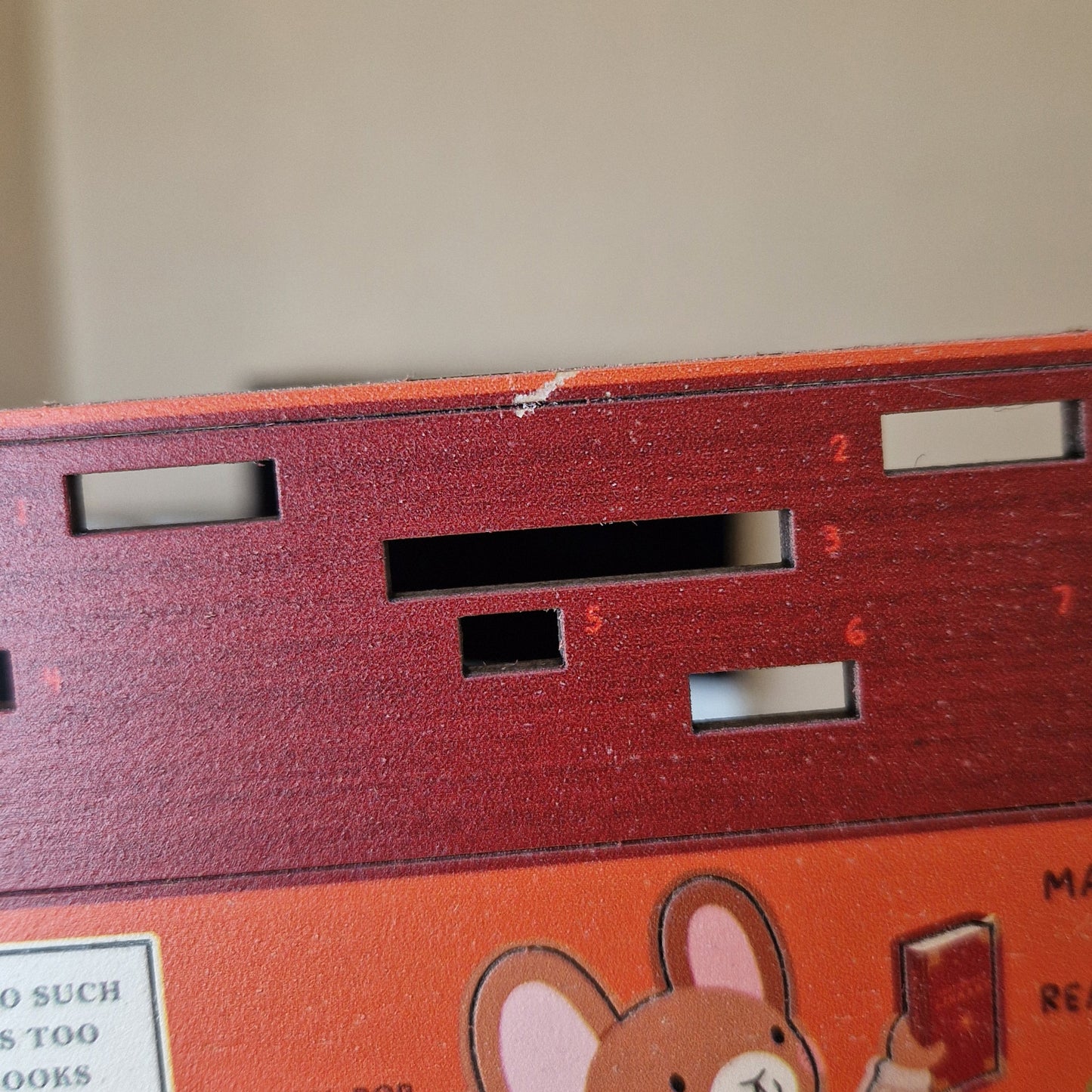 THERE'S NO SUCH THING AS TOO MANY BOOKS POP OUT CARD - SECONDS WITH SMALL SCRATCH ON BASE