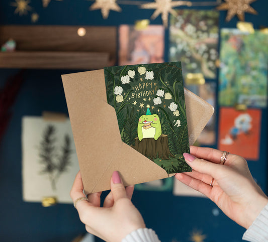 HAPPY BIRTHDAY LITTLE FROG CARD