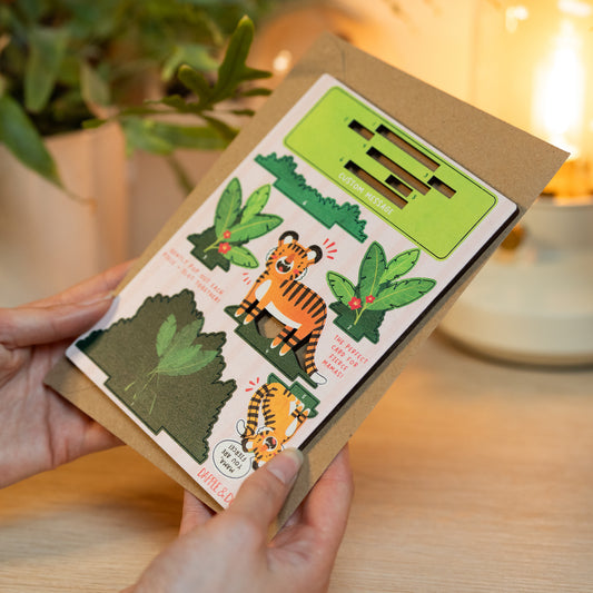 MAMA YOU ARE FIERCE TIGERS MOTHER'S DAY POP OUT CARD - PERSONALISABLE