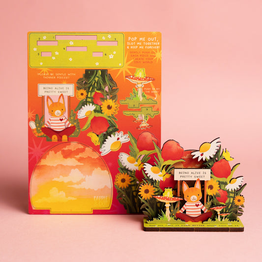 BEING ALIVE IS PRETTY SWEET POP OUT CARD - PERSONALISABLE