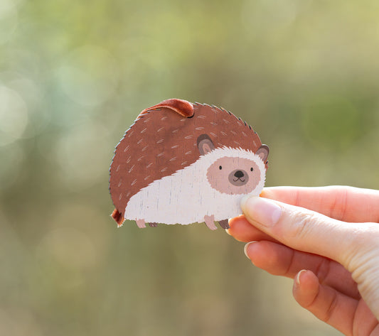 HEDGEHOG WOODEN DECORATION