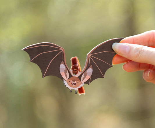BECHSTEIN'S BAT WOODEN DECORATION