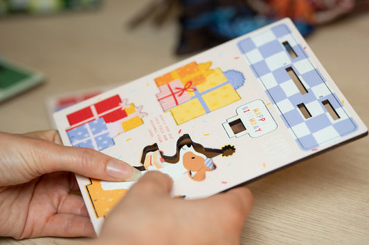 HAPPY BIRTHDAY DOG POP OUT CARD - PERSONALISABLE