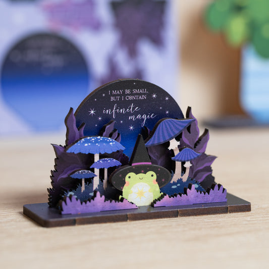 I CONTAIN INFINITE MAGIC FROG POP OUT CARD - PERSONALISABLE