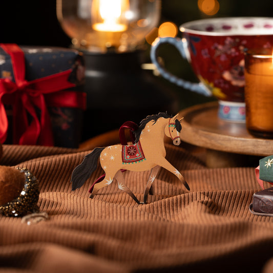 FOLK HORSES CHRISTMAS DECORATIONS