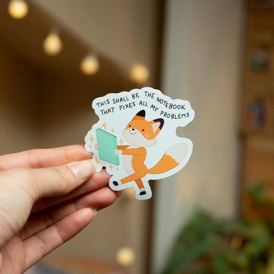 THIS SHALL BE THE NOTEBOOK DIE CUT STICKER