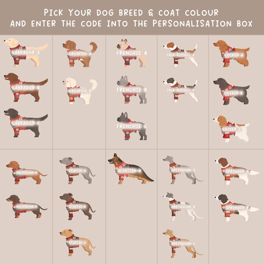 PICK YOUR OWN DOG BREED CHRISTMAS DECORATION