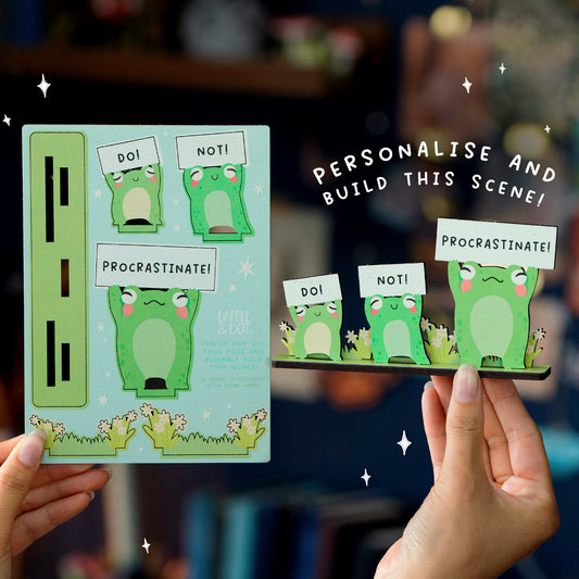DO NOT PROCRASTINATE FROGS DESK COMPANION