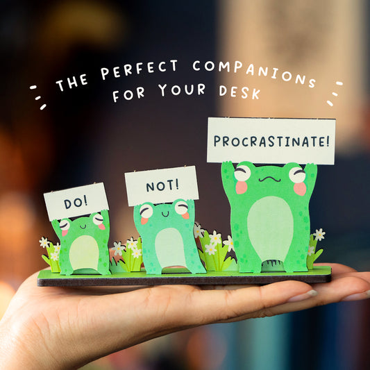 DO NOT PROCRASTINATE FROGS DESK COMPANION