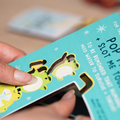 STAY HYDRATED FROGS DESK COMPANION