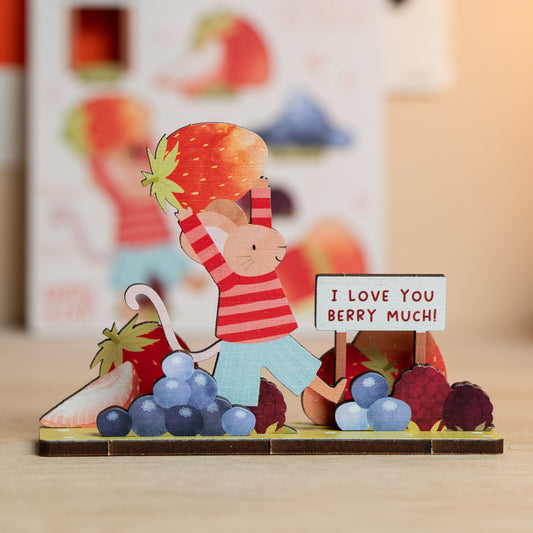 I LOVE YOU BERRY MUCH POP OUT CARD - PERSONALISABLE