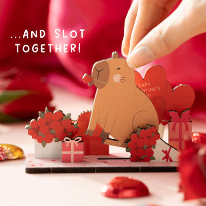 CAPY VALENTINE'S DAY POP OUT CARD - PERSONALISABLE