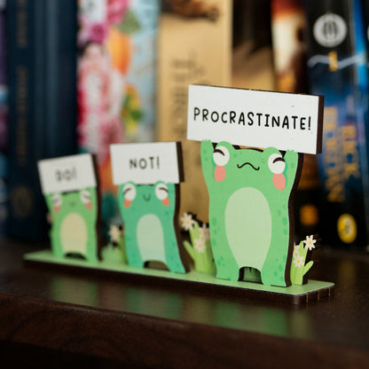 DO NOT PROCRASTINATE FROGS DESK COMPANION