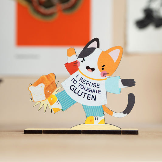 I REFUSE TO TOLERATE GLUTEN POP OUT CARD