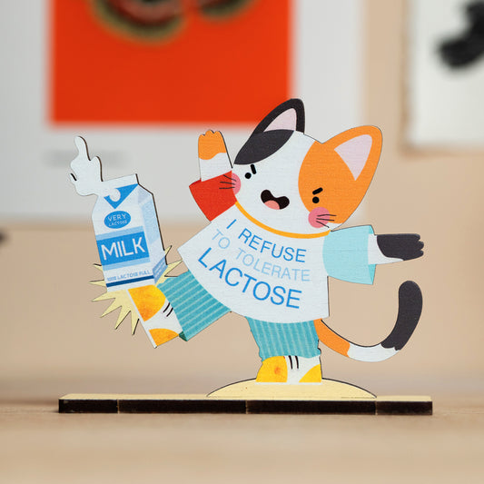 I REFUSE TO TOLERATE LACTOSE POP OUT CARD