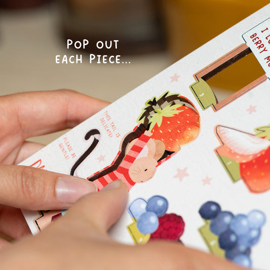 I LOVE YOU BERRY MUCH POP OUT CARD - PERSONALISABLE