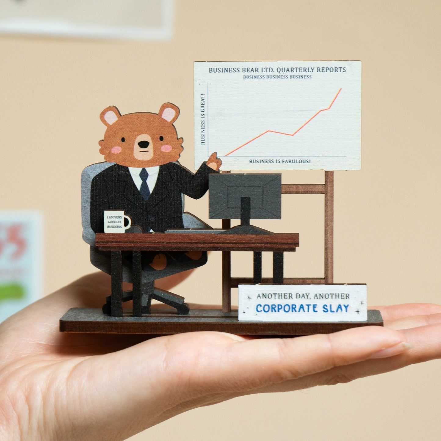 ANOTHER DAY, ANOTHER CORPORATE SLAY POP OUT CARD