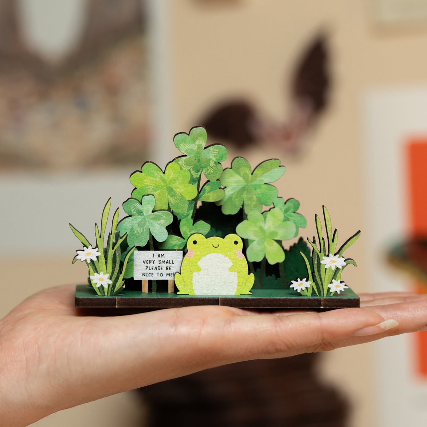 PLEASE BE NICE TO ME FROG DESK COMPANION