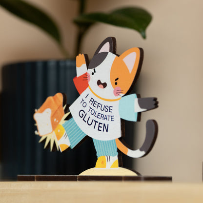 I REFUSE TO TOLERATE GLUTEN POP OUT CARD