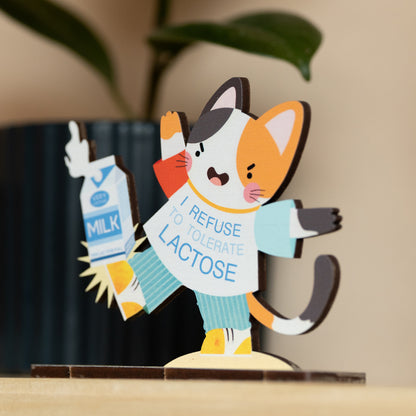 I REFUSE TO TOLERATE LACTOSE POP OUT CARD