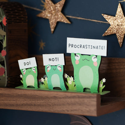 DO NOT PROCRASTINATE FROGS DESK COMPANION