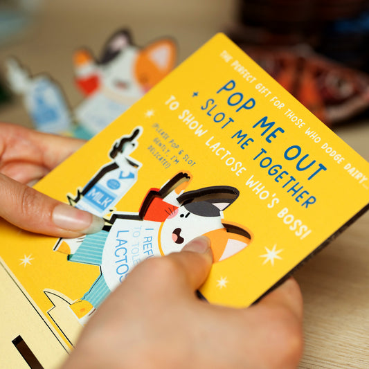 I REFUSE TO TOLERATE LACTOSE POP OUT CARD