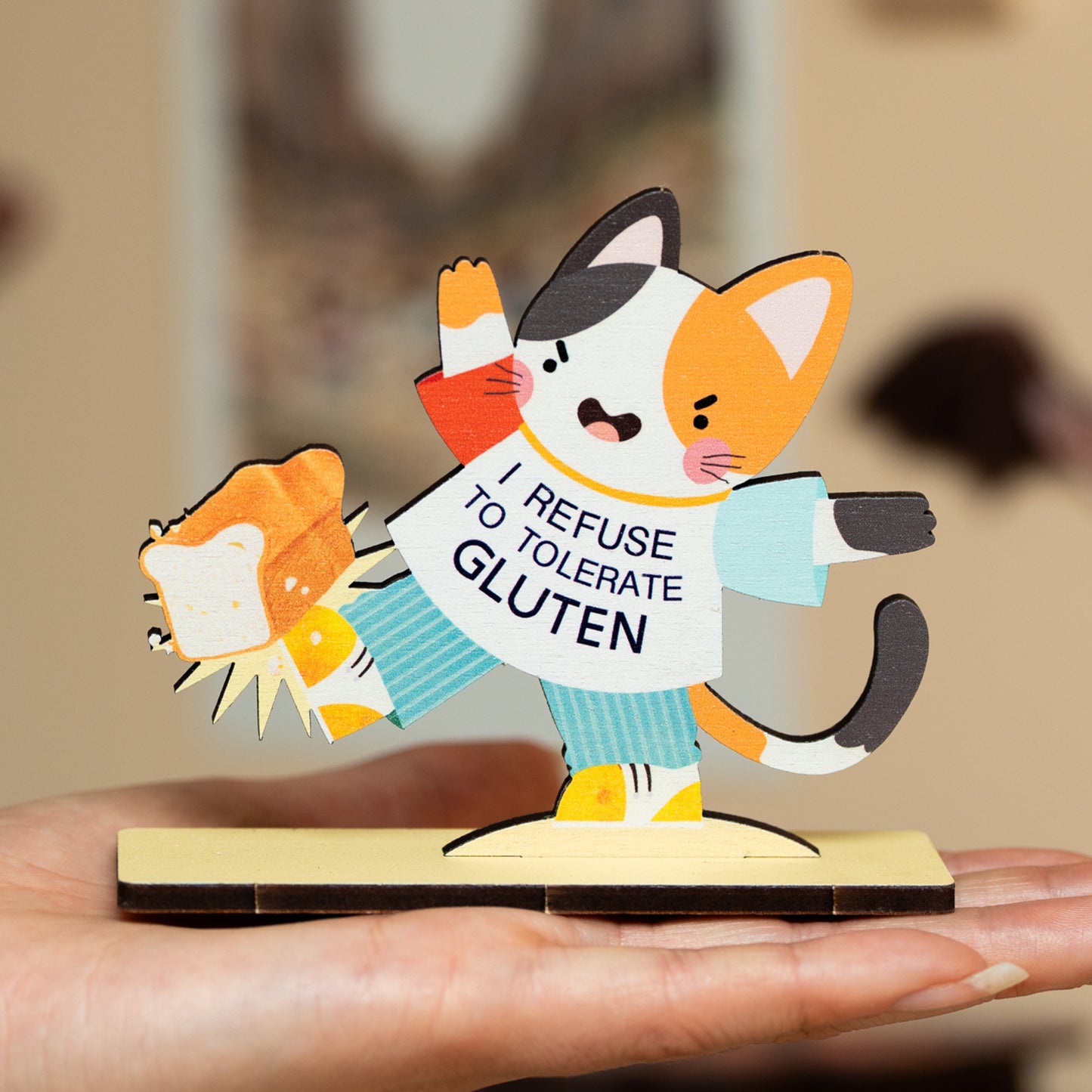 I REFUSE TO TOLERATE GLUTEN POP OUT CARD