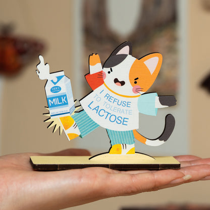 I REFUSE TO TOLERATE LACTOSE POP OUT CARD