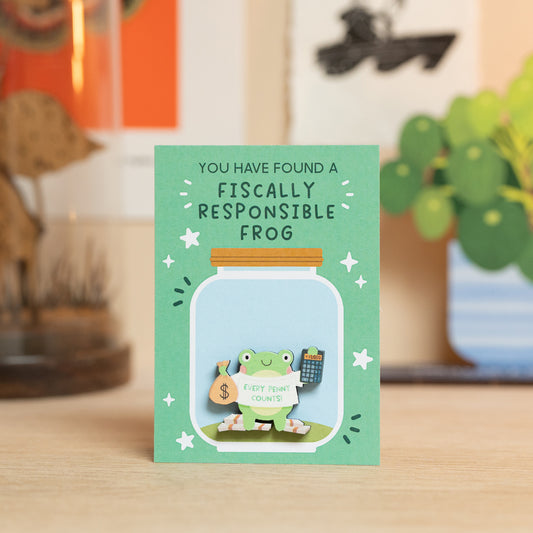 FISCALLY RESPONSIBLE FROG PIN/MAGNET