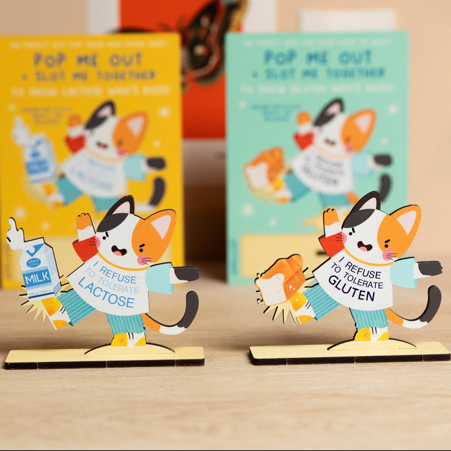 I REFUSE TO TOLERATE LACTOSE POP OUT CARD