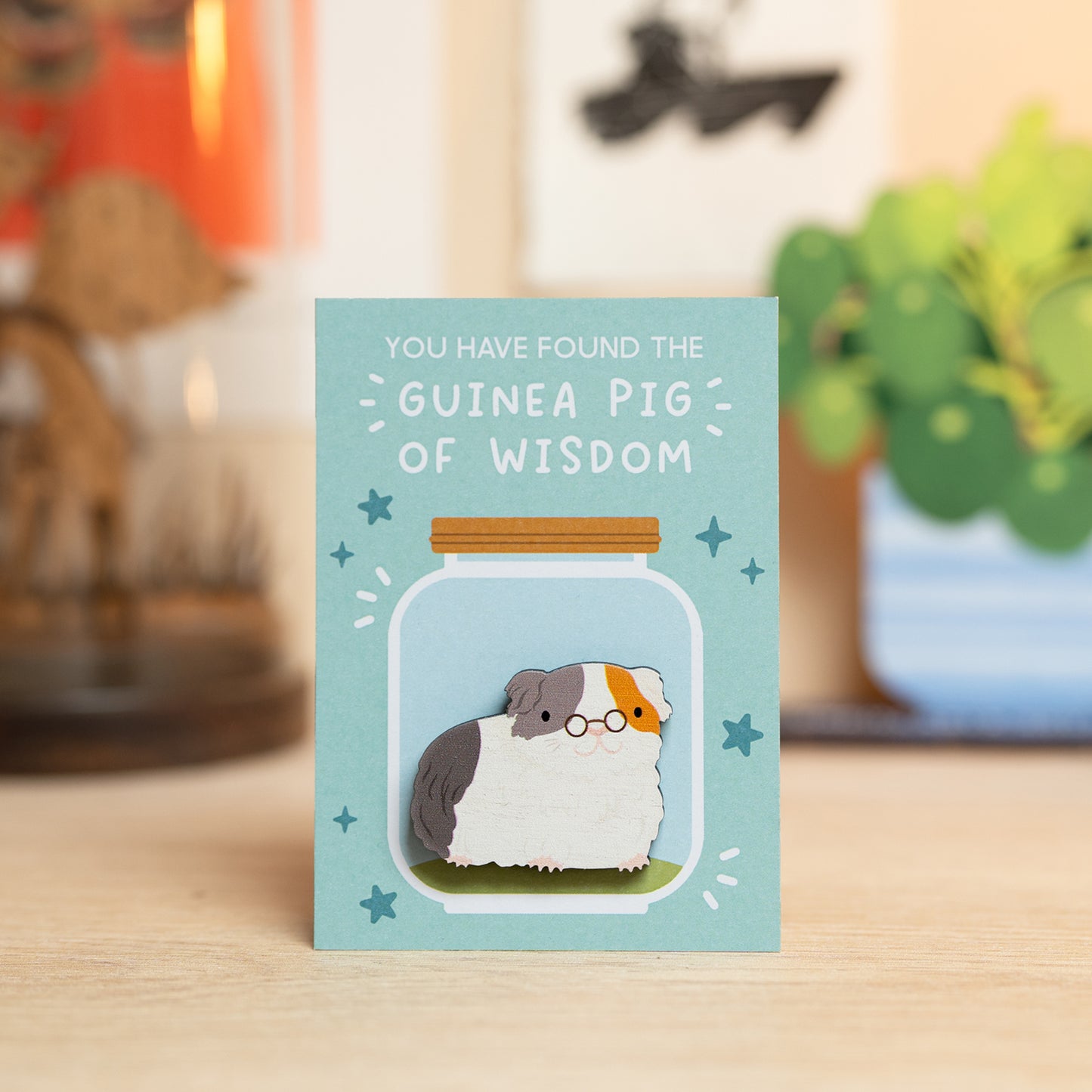 GUINEA PIG OF WISDOM PIN/MAGNET