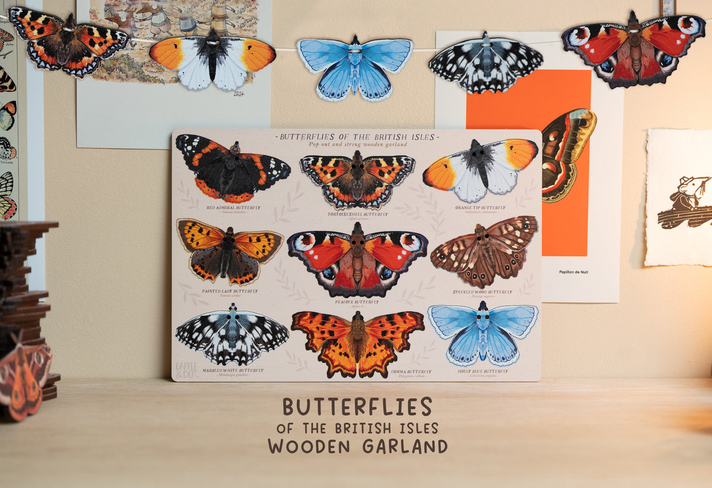 MAKE YOUR OWN BUTTERFLIES OF THE BRITISH ISLES GARLAND