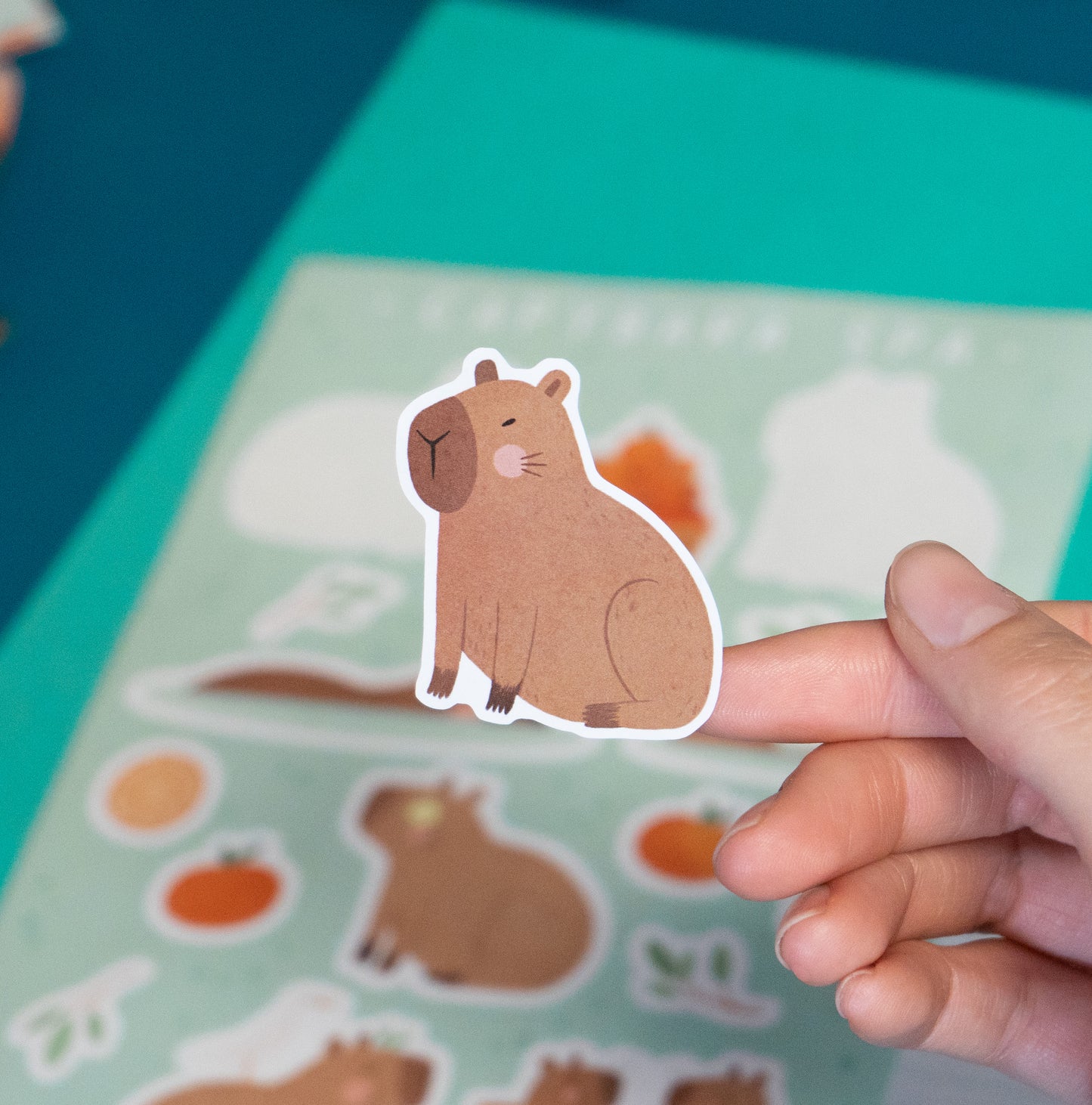 CAPYBARA SPA A5 STICKER SHEET