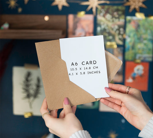 A COSY HOME UNDER THE EARTH CHRISTMAS CARD