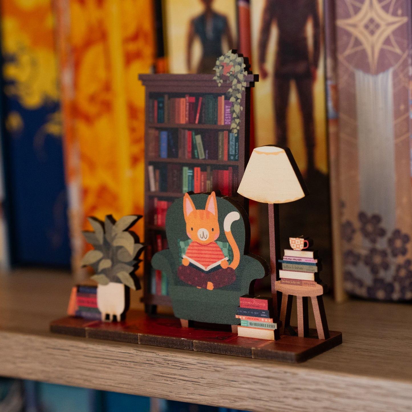 READER'S BOOK NOOK COSY HOBBIES POP OUT CARD - PERSONALISABLE