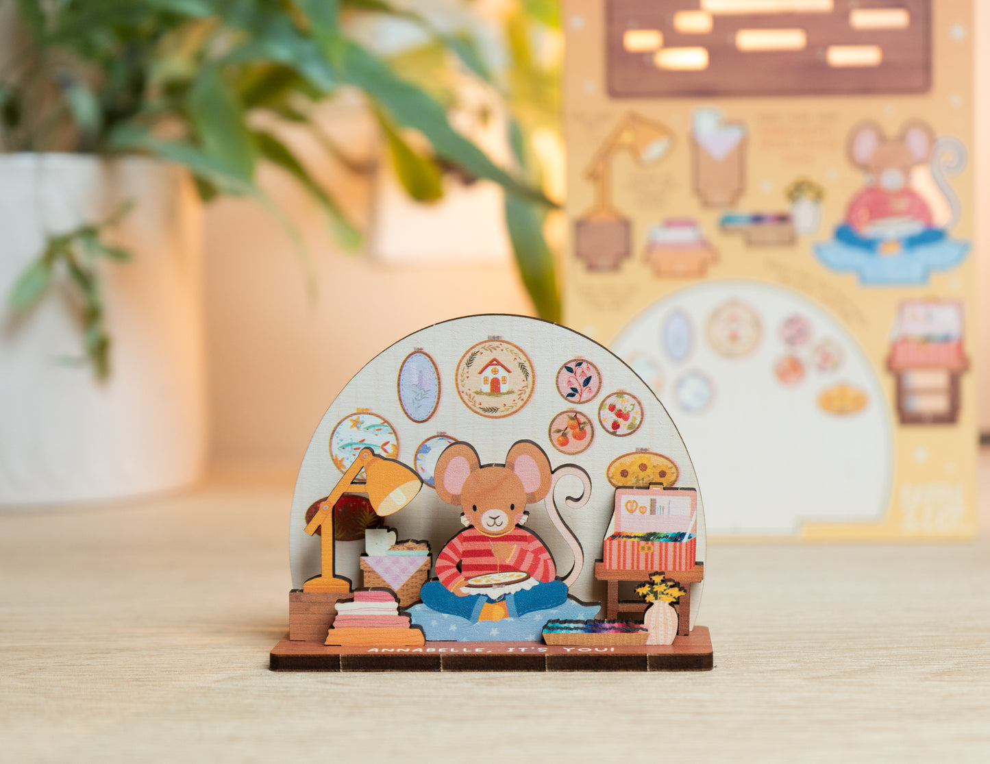 CROSS STITCH / EMBROIDERY COSY HOBBIES POP OUT CARD - PERSONALISABLE