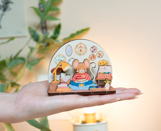 CROSS STITCH / EMBROIDERY COSY HOBBIES POP OUT CARD - PERSONALISABLE