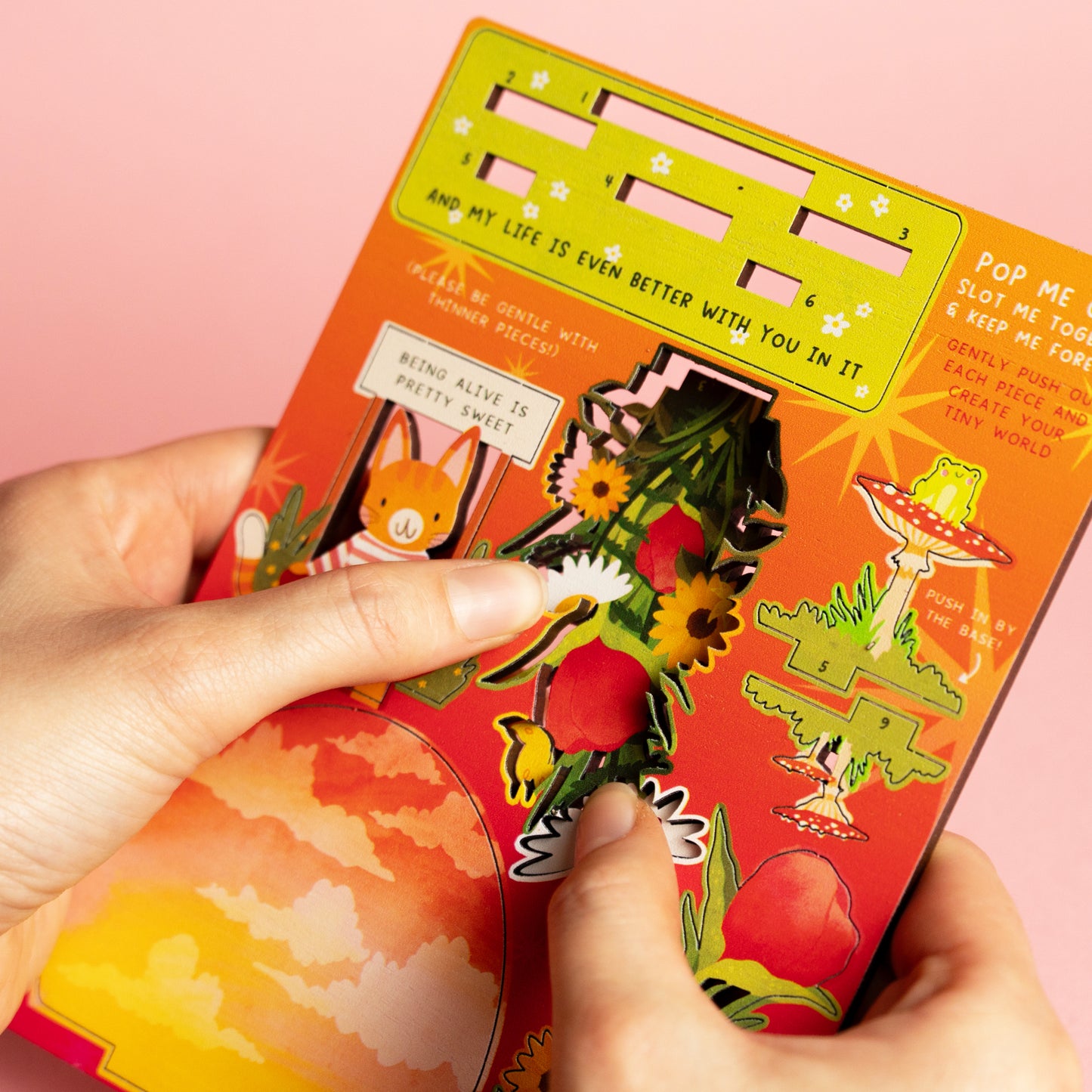 BEING ALIVE IS PRETTY SWEET POP OUT CARD - PERSONALISABLE