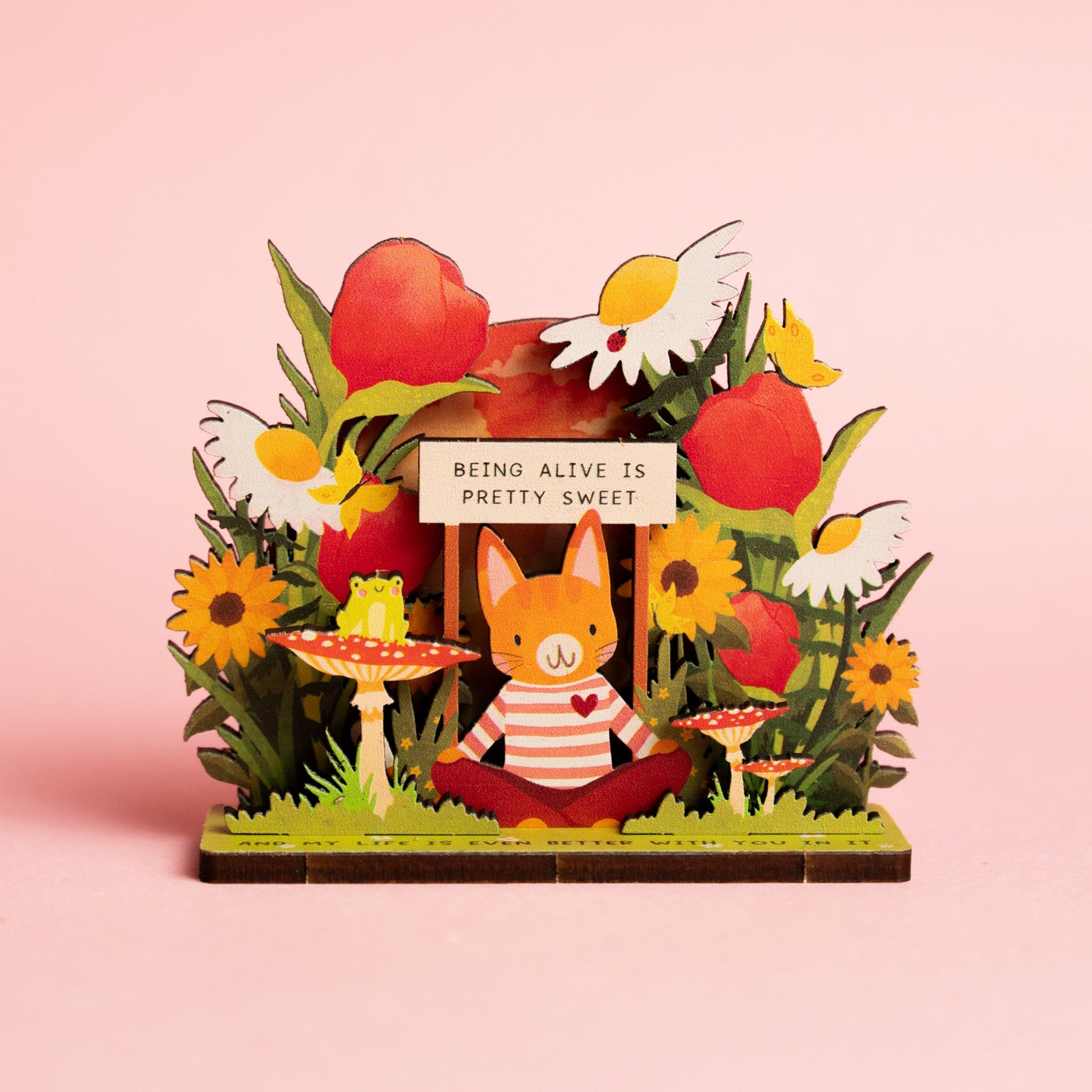 BEING ALIVE IS PRETTY SWEET POP OUT CARD - PERSONALISABLE