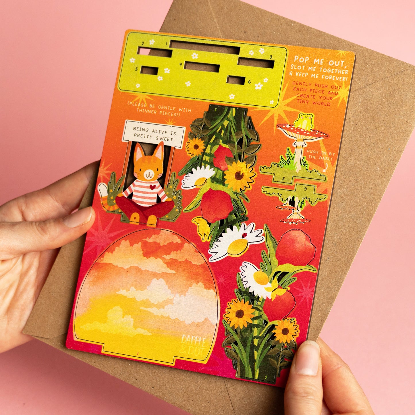 BEING ALIVE IS PRETTY SWEET POP OUT CARD - PERSONALISABLE