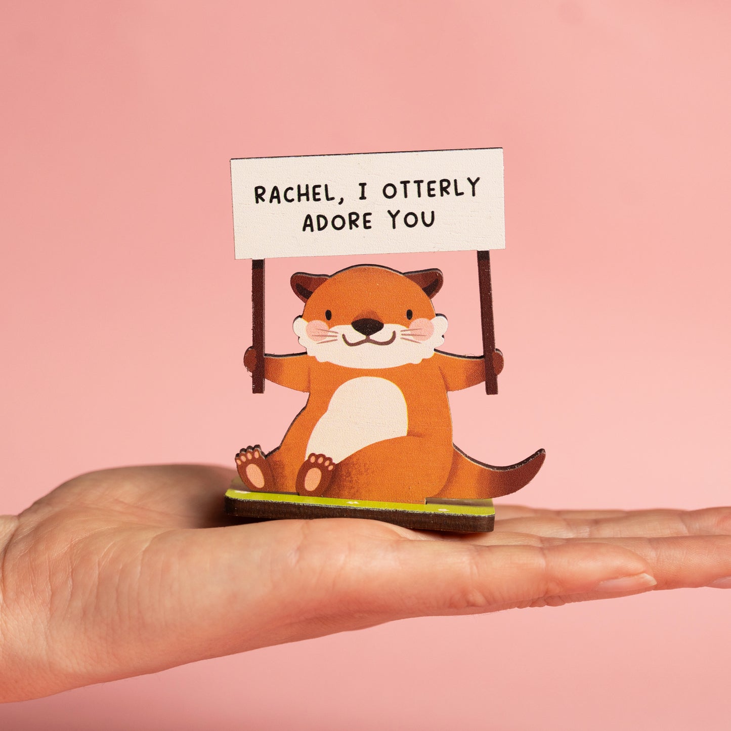 I OTTER-LY ADORE YOU MINI POP OUT CARD - PERSONALISABLE