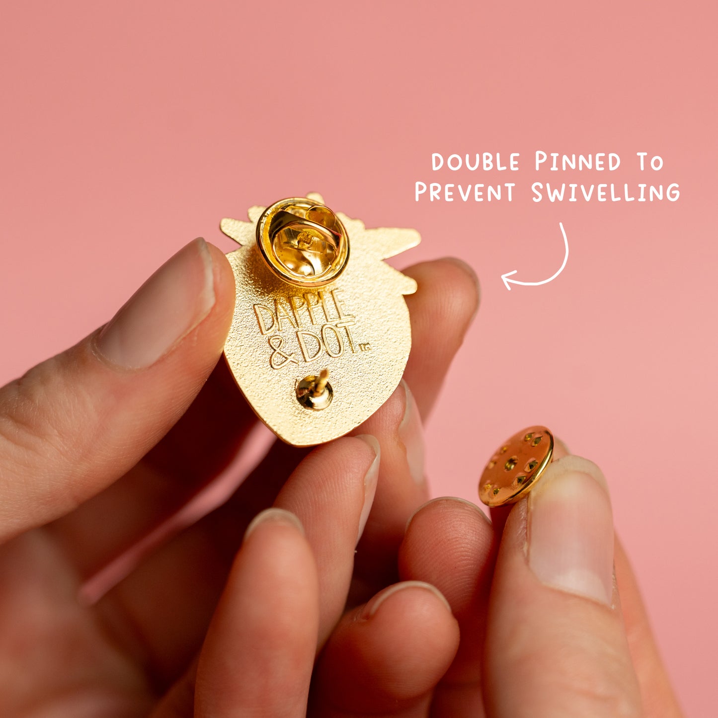 I LOVE YOU BERRY MUCH STRAWBERRY ENAMEL PIN