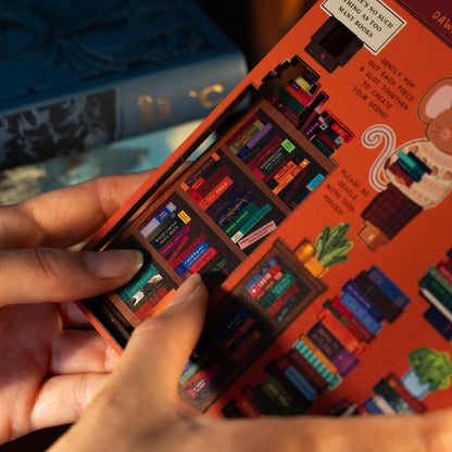 THERE'S NO SUCH THING AS TOO MANY BOOKS READER POP OUT CARD - PERSONALISABLE