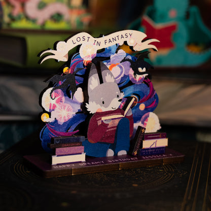 LOST IN FANTASY READER POP OUT CARD - PERSONALISABLE